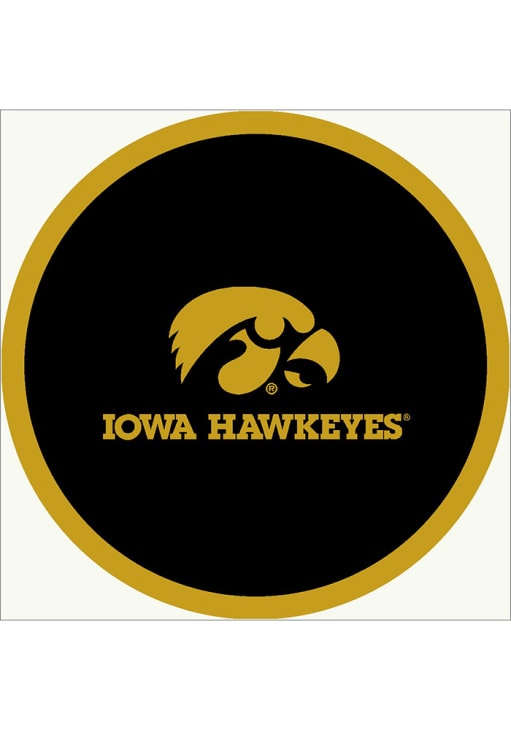 Iowa Hawkeyes 64" Diameter Interior Rug - Black