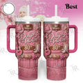 Dollys Parton 80th Birthday 40oz Tumbler with Handle