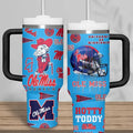 Mississippi College Football Fan Tumbler 40oz With Handle