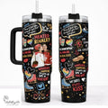 Heated Rivalry 40oz Tumbler with Handle, Hockey Romance Inspired Gift