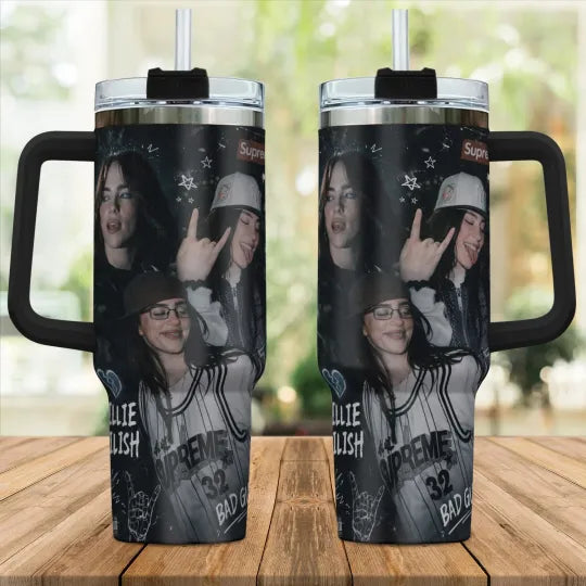 New Popular Billie eillish Tumbler 40Oz Gift For Fans