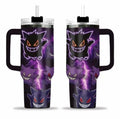 Stainless Steel Tumbler PKM Gengar Evolution Cartoon Tumbler 40oz