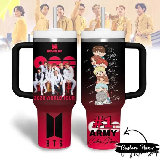 BTS World Tour 2026 For Fans Limited 40oz Tumbler