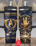 Personalized startrek2020 60th Anniversary 1966-2026 Tumbler 40oz