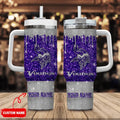 Minnesota Vikings Personalized 40Oz Tumbler, Fan Gift Cup