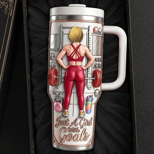 Fitness Queen 40oz Tumbler - Personalized Gifts For Gym Lovers