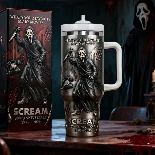30th Anniversary Horror 40oz Tumbler - Personalized Gift For Horror Lovers