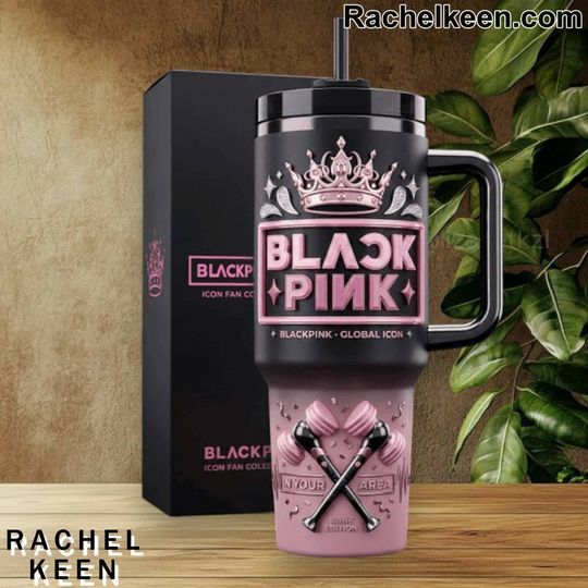 Black Pink Global Icon In Your Area Edition AOP Tumbler 40oz