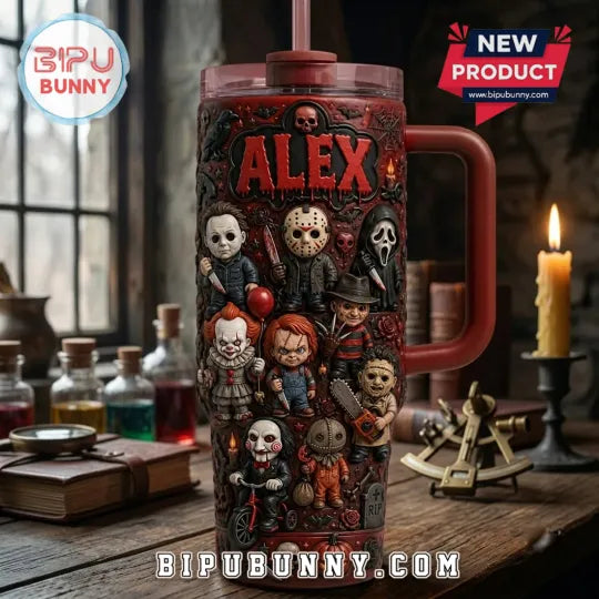 Personalized Horror Movie Characters 40oz Tumbler