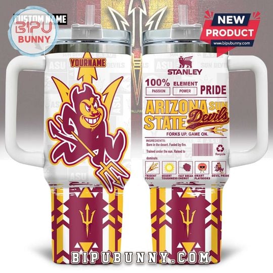 Arizonna State Sun Devills Custom AOP Tumbler 40oz