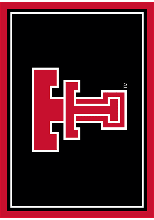 Texas Tech Red Raiders 6x8 Spirit Interior Rug - Black