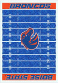 Boise State Broncos 8x11 Homefield Interior Rug - Royal Blue