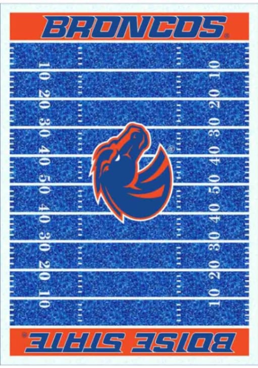 Boise State Broncos 8x11 Homefield Interior Rug - Royal Blue