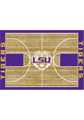LSU Tigers 4x6 Courtside Interior Rug - Gold