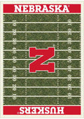 Nebraska Cornhuskers 8x11 Homefield Interior Rug - Scarlet Red