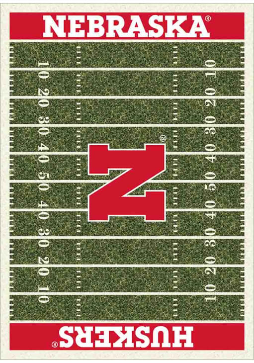 Nebraska Cornhuskers 8x11 Homefield Interior Rug - Scarlet Red