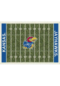 Kansas Jayhawks 4x6 Homefield Interior Rug - Royal Blue