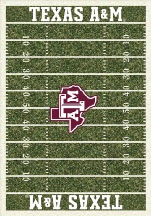 Texas A&M Aggies 6x8 Homefield Interior Rug - Maroon