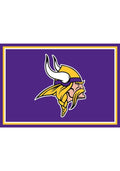 Minnesota Vikings 3x4 Area Rug Interior Rug - Purple