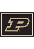 Purdue Boilermakers 4x6 Spirit Interior Rug - Black