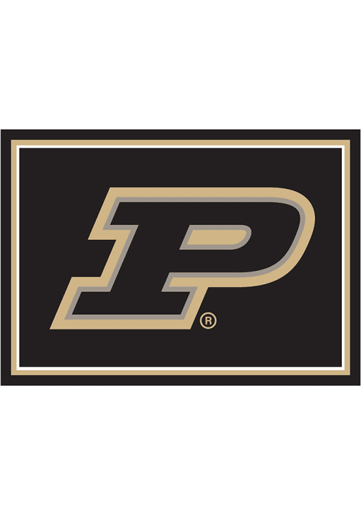 Purdue Boilermakers 4x6 Spirit Interior Rug - Black