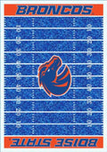 Boise State Broncos 6x8 Homefield Interior Rug - Royal Blue