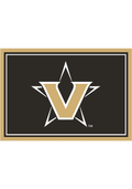 Vanderbilt Commodores 3x4 Area Interior Rug - Black