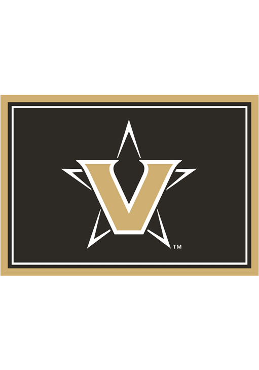 Vanderbilt Commodores 3x4 Area Interior Rug - Black