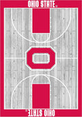 Ohio State Buckeyes 6x8 Courtside Interior Rug - Scarlet Red