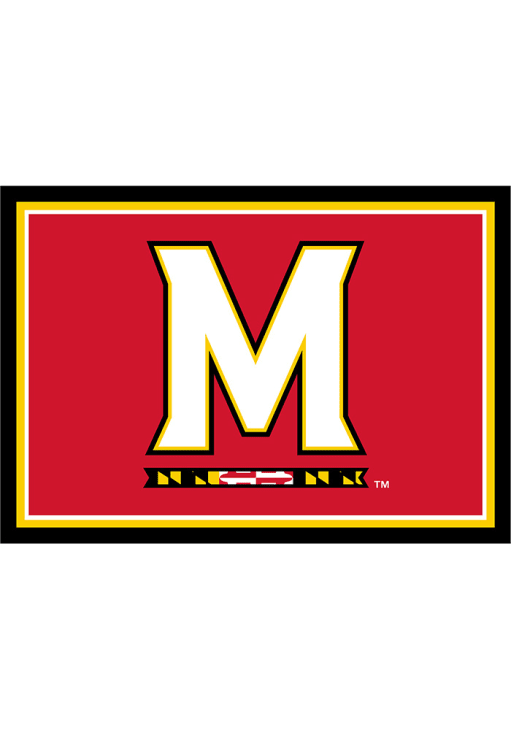 Maryland Terrapins 6x8 Spirit Interior Rug - Red