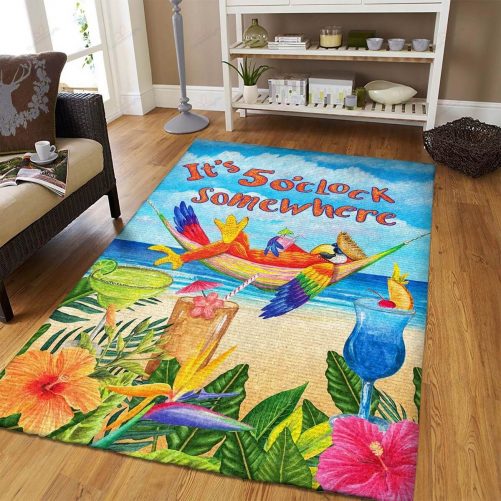 5 O’clock Parrot Tropical Rug