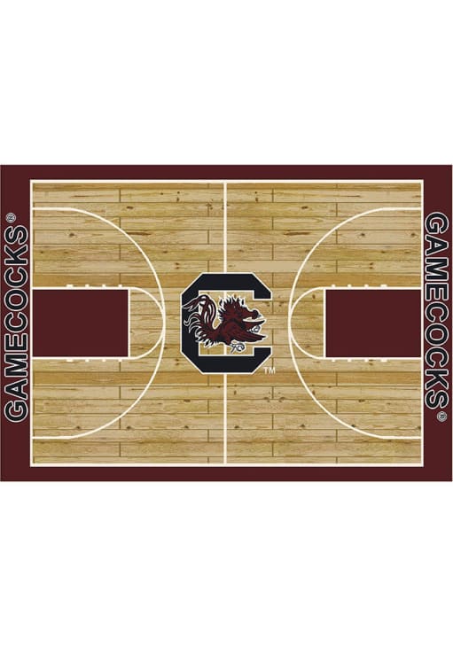 South Carolina Gamecocks 6x8 Courtside Interior Rug - Garnet