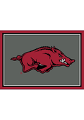 Arkansas Razorbacks 3x4 Area Interior Rug - Ash