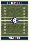 UConn Huskies 8x11 Homefield Interior Rug - Navy Blue