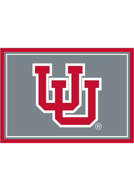 Utah Utes 4x6 Spirit Interior Rug - Ash