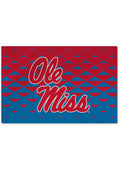 Ole Miss Rebels Washable Rug Interior Rug - Red
