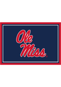 Ole Miss Rebels 3x4 Area Interior Rug - Navy Blue