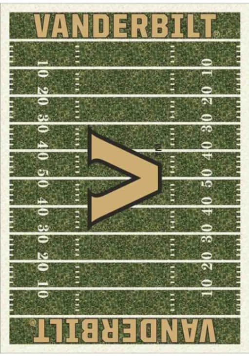 Vanderbilt Commodores 8x11 Homefield Interior Rug - Gold