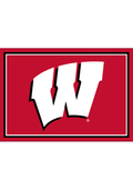 Wisconsin Badgers 3x4 Area Interior Rug - Red