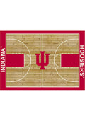 Indiana Hoosiers 8x11 Courtside Interior Rug - Crimson