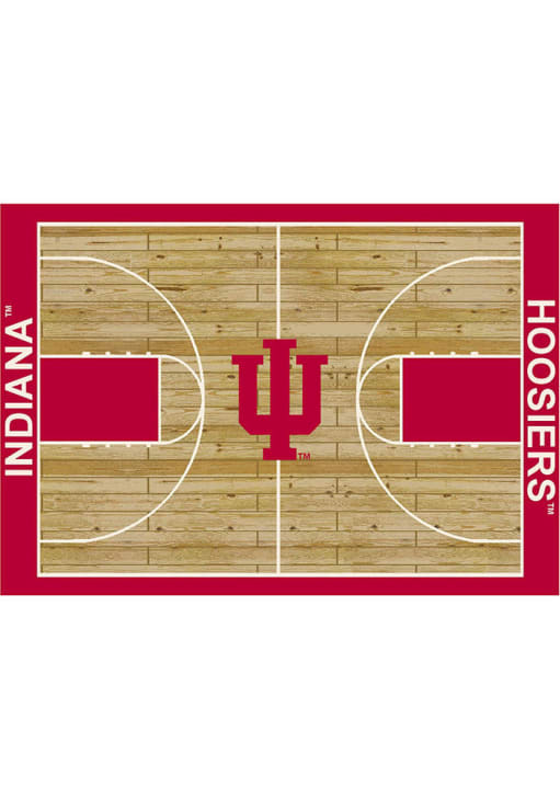 Indiana Hoosiers 8x11 Courtside Interior Rug - Crimson