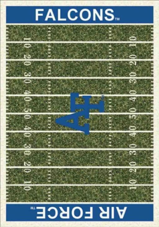 Air Force Falcons 6x8 Homefield Interior Rug - Blue
