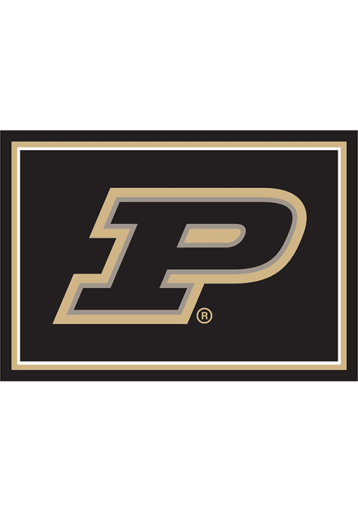 Purdue Boilermakers 6x8 Spirit Interior Rug - Black