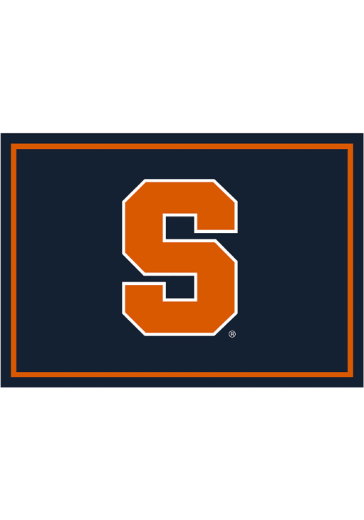 Syracuse Orange 3x4 Area Interior Rug - Navy Blue