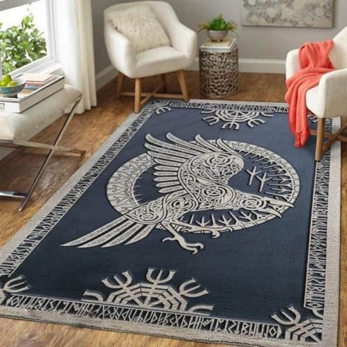 Raven Viking Rug