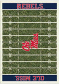 Ole Miss Rebels 4x6 Homefield Interior Rug - Red