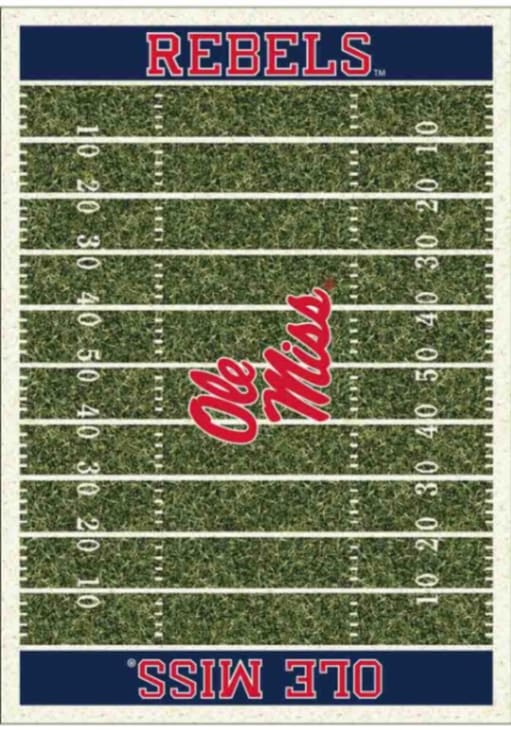 Ole Miss Rebels 4x6 Homefield Interior Rug - Red