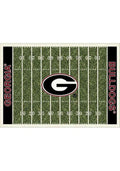 Georgia Bulldogs 6x8 Homefield Interior Rug - Black