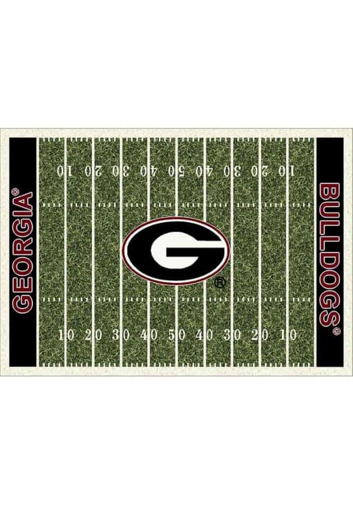 Georgia Bulldogs 6x8 Homefield Interior Rug - Black