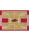 Arkansas Razorbacks 6x8 Courtside Interior Rug - Cardinal Red